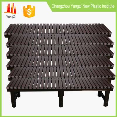 Cuatomized PS slats park garden bench wrought iron parts