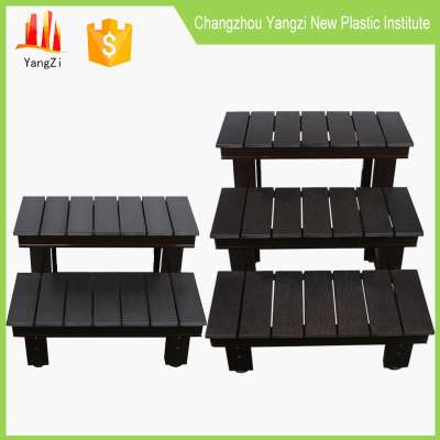 Outdoor colorful plastic folded lazy legs step stool chair chair